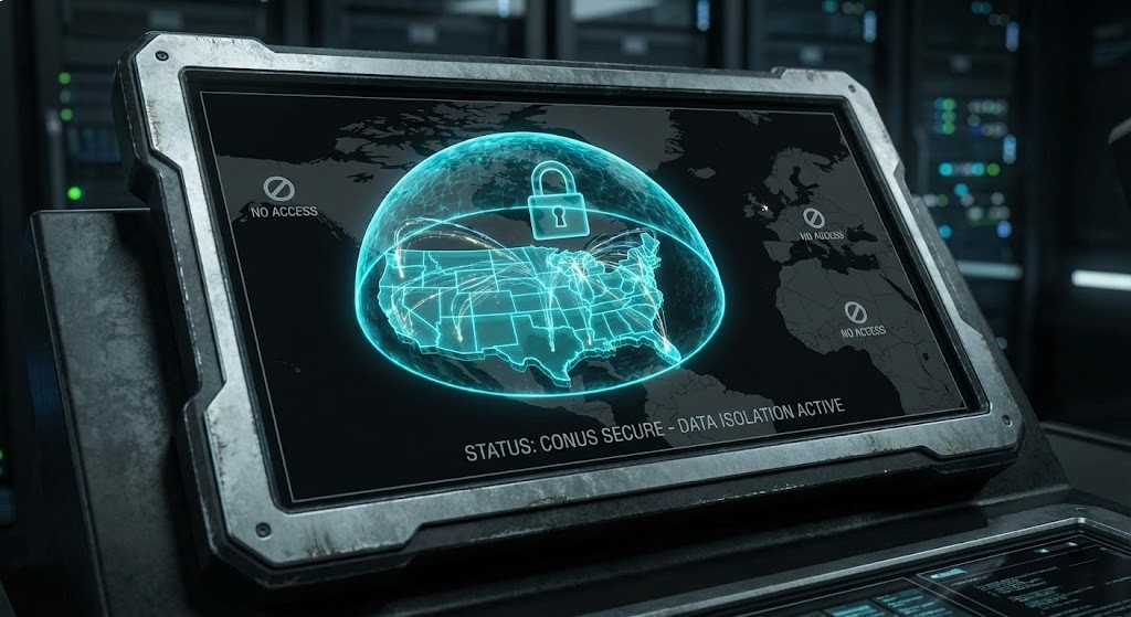 Detailed gcc high comparison matrix highlighting sovereignty differences between Commercial and GCC High environments for defense contractors.