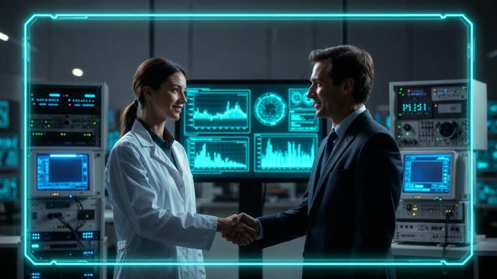 IT security specialist and medical researcher establishing a partnership for total Healthcare Sciences Compliance.