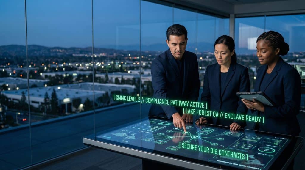 Lake Forest, CA CMMC Compliance for DoD contractors