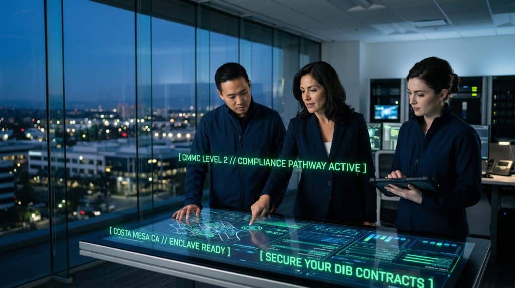 Costa Mesa, CA CMMC Compliance for DoD contractors